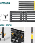 Heavy Duty Lawn Leveling Rake For Yard And Garden 26 By 25 Inch Leveler accessories and installation parts shown