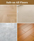 Non Slip Rubber Furniture Caster Cups Three Inch By Three Inch Square Black Floor Protectors For hardwood and tile
