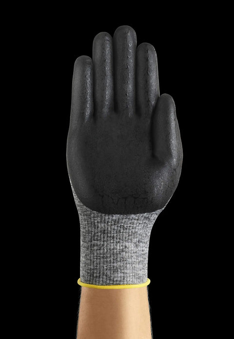 Grippy Nitrile Foam Coated Multipurpose Gloves With Comfortable Liner, Lightweight For Work And Home, Size Large, palm view