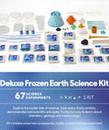 Frozen Earth Science Kit 67 Experiments For Kids 8 Plus Snow Crystals Slime Ice Explosions Polar Chemistry Lab STEM Set contents