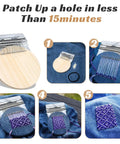Knit Patch Loom Kit For Beginners And Mending 2.0 Mending Loom For Holes And Worn Spots On Denim with 36 Threads