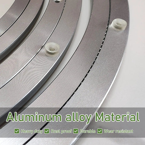 Beefy Heavy Duty Aluminum Turntable Bearing 5 To 40 Inch Rotating Base showing durable aluminum material and no wobble feet.