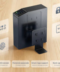 Grab That Biometric Slider Safe With Four Fast Unlocks, wall mountable vault showcasing keypad and biometric access features.