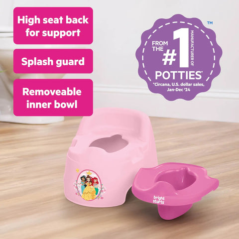 Disney Princess Toddler Potty Training Seat Big Kid Leap With Removable Bowl Splash Guard Super Comfy High Back Support For Tiny Humans Up To Fifty Pounds No Sweat Cleanup Kid Approved