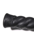Close-up of Black Polypropylene Kung Fu Staff 34 Inch With 7.5 Inch Tsuka Handle And 24 Inch Habu Section detail