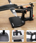 Pro Grade Knife Sharpening System with Adjustable 10 to 35 Degree Angle and a 7 Abrasives Kit shown with sturdy base and clamps
