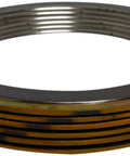Spiral-wound gasket, yellow-band with gray stripe; 1-1/4 in pipe, 900# class, 304SS windings, pack of 6