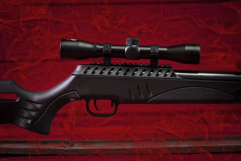 Ruger Targis Hunter Max Pellet Gun Air Rifle Caliber 22 with 3-9X32 Scope Ergonomic Stock Checkered Grip Detail