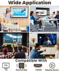 Wide application of In Wall Cable Management Kit With Recessed Outlet Box And Four Power Ports for various settings.