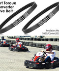 5 Pack 30 Series Go Kart Torque Converter Drive Belt Replacement For Manco 5959 And Comet 203589 KT196 shown with racing karts