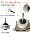 DC Brushless Inverter Air Conditioner Motor Replacement Fan For WZDK30-38G RD-310-30-8T, 30W 310V DC, 1300RPM CCW displayed