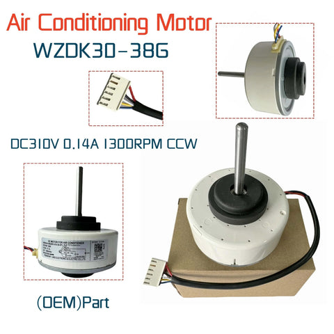 DC Brushless Inverter Air Conditioner Motor Replacement Fan For WZDK30-38G RD-310-30-8T, 30W 310V DC, 1300RPM CCW displayed