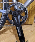 Universal Beefy Bike Crank Arm Set with 104mm BCD, bike setup with chainring and pedal, one-piece forged aluminum for durability