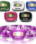 Hands-Free LED Headlamp for Adults and Kids, Ultra Lightweight Waterproof Headlight, Purple with adjustable headband