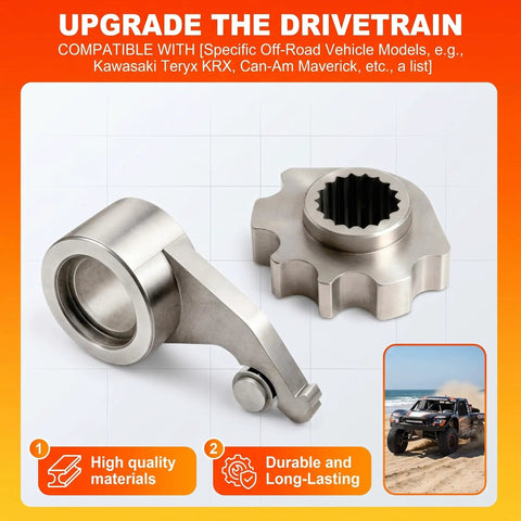 Detent Star And Drive Train Roller Pawl Replacement For Ace Offroad UTV Premium Alloy Steel Wear Resistant Precision Shifting Durable Gearbox Upgrade Smooth Engagement Ready For Harsh Trails; alloy steel detent star and roller pawl set