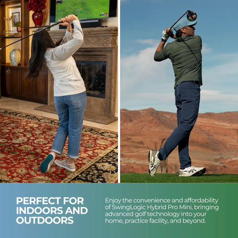 Indoor and outdoor use of Hybrid Golf Launch Monitor For Ball Speed Club Speed Distance And Smash Factor Portable Bluetooth GPS