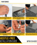 Installation guide for Drop In Washer Water Level Pressure Switch Replacement For Whirlpool Maytag Amana Crosley Easy Install No Fuss.