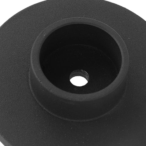 Close-up of Beefy Bottle Jack Pad Iron Lift Pad For Bottle Jack Saddle 6 Ton 4 Inch Base with central hole detail.