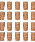 25 Pack Natural Soft Wood Corks, Tapered Bottle Stoppers For Wine Making And DIY Crafts, Leakproof, Reusable, Eco Friendly Corks