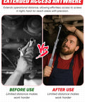 Comparison of wrench work without and with Wrench Extender Tool Set With 15 Inch Bar And Adapter Heavy Duty Forged Steel 2 Piece Design For High Torque Jobs Extended Reach For Automotive Garage And Home Repairs Pro Grade.