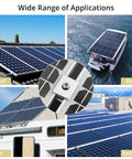 Mid Clamps For Solar Panels Unistrut 30mm 35mm Silver 20 Pack used on roof, boat, RV, and factory for secure assembly
