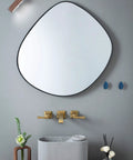 Heavy Duty Bathroom Wall Faucet Built With Solid Brass, Wall Mount Design With Metal Lever Handles, Brushed Gold Finish