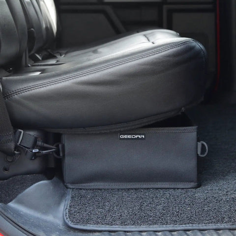 Under Seat Storage Box For Trucks Dual Compartment Tool Organizer Fits Ford F150 F250 F350 And Chevy Silverado Back Seat
