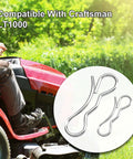 Beefed Up Front Axle Tie Rod Replacement For Lawn Mower That Fits Craftsman Poulan And Husqvarna Models 192757 532192757 130465 532130465 LT1000 Series Durable Steel Link For Reliable Steering On Your Mower, black steel pins