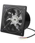 6 Inch Exhaust Fan 40W Through Wall Ventilation Fan 110V Black For Kitchen Bathroom Laundry Room Toilets Garage Office Shopping Mall And Other Spaces Durable Metal Construction With Corrosion Resistant Finish And Easy Through Wall Installation