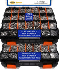 All In One Must Have 1575 Piece Stainless Steel Nuts And Bolts Kit With SAE Size Variety in orange box