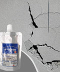 Heavy Duty Waterproof Roof Sealant Liquid Coating For Exterior Leaks Concrete Cracks shown next to concrete cracks.