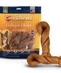 Collagen Twist Keys Dog Chews Chicken Flavor Six Count Pack Made In USA Beefhide Treats For Dogs, product package displayed