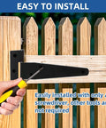 Installing Light Duty T Strap Hinges for Barn Doors and Gates 4 Inch Black Wrought Iron Rustproof on wooden fence with screwdriver