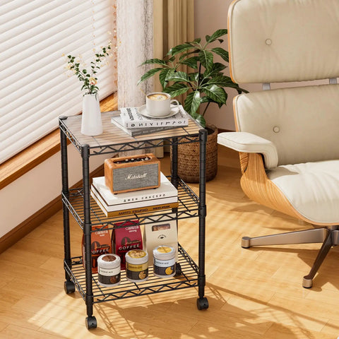 Heavy Duty Three Tier Adjustable Metal Wire Shelving Rack Rust Resistant Coating Steady Spider Web Base Stand Organizer Built Different To Stack Your Gear And Stay Organized