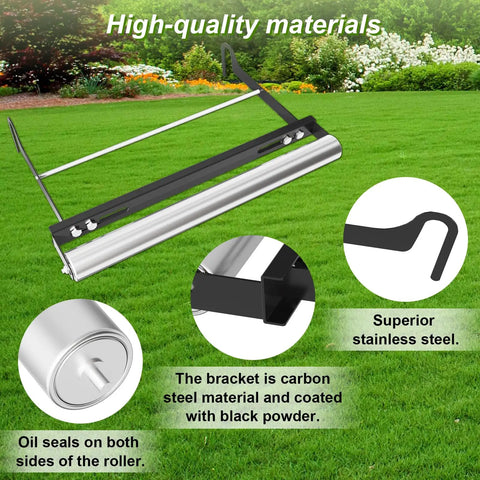 Push Mower Striping Kit For 21 Inch Mowers With Stainless Steel Roller, Heavy Duty Pro Grade Lawn Striper components and materials