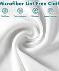 Pro Grade Cleanroom Microfiber Wipes 100 Pack, Lint Free Disposable Lab Cloths, 6x6 Inch, close-up of cloth texture, swirl design.