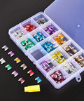 140 Pcs Low Profile Mini Blade Fuse Assortment Kit With Transparent Housing For Cars Trucks Suvs And Rv Badass Electrical Protection, assorted fuses in case.