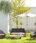 Outdoor Wicker Chair Cushions 3 Piece Set For Patio Furniture Includes One Loveseat Cushion 44x22x4 And Two U Shaped Cushions 22x22x4
