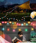Pastel Globe USB String Lights 33Ft With 100 LEDs Easy Timer And Remote Indoor Outdoor Party Decor used outdoors and in bedroom