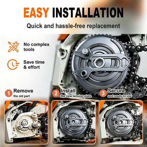 Heavy Duty Tension Gear Assembly Kit Replacement For Chainsaw Chains Tensioner Fits MS170 MS180 MS210 MS230 MS250 Models