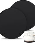 Two Pack 27.25 Inch Round Non Skid Rubber Furniture Pads For Recliners And Swivel Chairs Anti Slip Floor Protectors Heavy Duty Mats