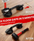Floor Gap Fixer Tool Kit For LVP And Laminate Floors DIY Installation And Repair Set with Suction Cup and Rubber Mallet.