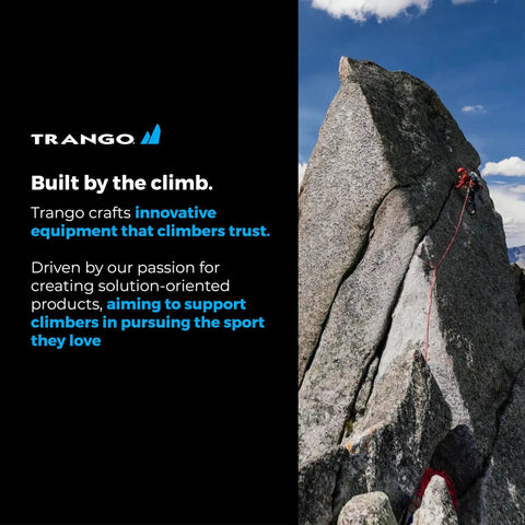 Climber ascends rock face with Raptor Ice Tool For Technical Ice Climbing And Mountaineering With Dope Modular Picks.