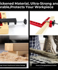 Pro Grade 90 Degree Corner Clamp Kit 4 Pack 5.5 X 5.5 Inches Aluminum Alloy shown clamping wood at right angle
