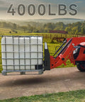 45 Inch Skid Steer Pallet Fork Frame With 48 Inch Fork Blades carrying heavy load, Kubota tractor in farm