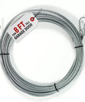 Beefy Heavy Duty Garage Door Cable Kit For 8 Ft Doors 9.6 Ft Length Galvanized Carbon Steel Torsion Spring Wire