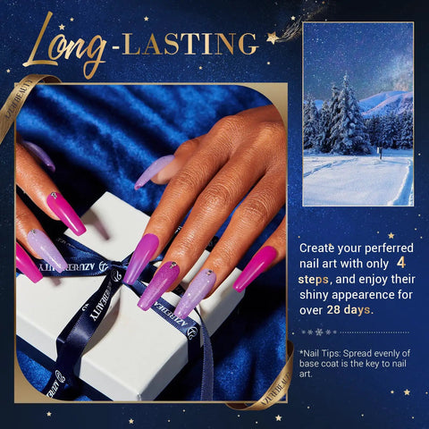 Close-up of hands with vibrant nails using Dope Dip Powder Nail Kit With 20 Color Changing Glitter Powders And Full Liquid Set.