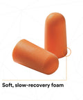 Foam Earplugs 1100 Uncorded 1000 Pair Case With Soft Hypoallergenic Polyurethane Foam, Tapered Comfort Fit For Easy In Ear Rolling