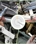Guslcez stainless steel 32-blade feeler gauge with 0.04–0.88 mm (0.0015–0.035 in) range for valve and spark plug gaps.