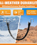 Adjustable 31 Inch Rubber Bungee Cords With Hooks EPDM Heavy Duty Bungee Straps under extreme weather conditions